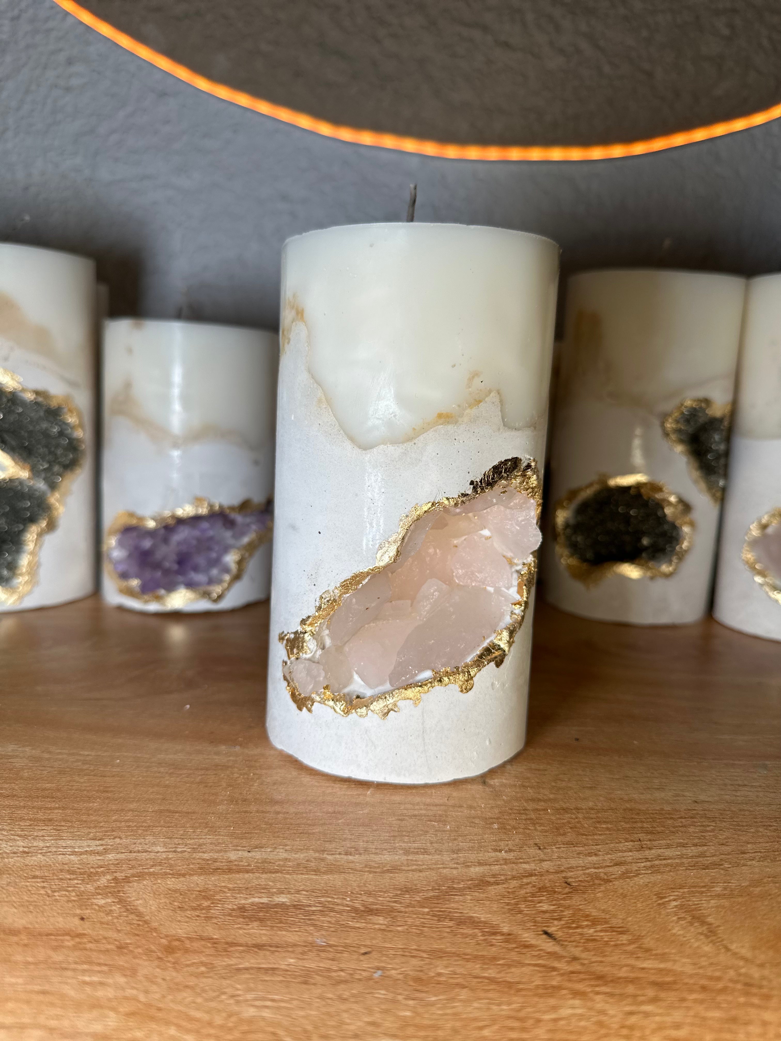 Vela Geoda Cuarzo Rosa – Edición Limitada 17/18